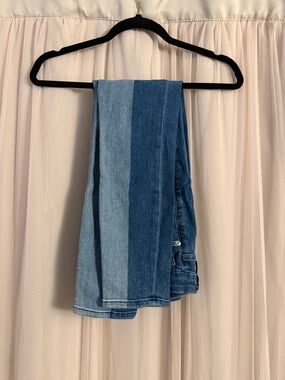 Good American Two-Tone Blue Skinny Jeans